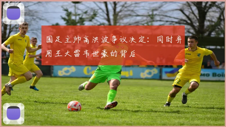 国足主帅高洪波争议决定:同时弃用王大雷韦世豪的背后